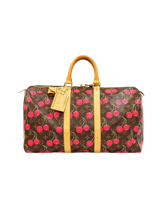 Louis Vuitton 2005 Rare Cherry Keepall Duffle Bag
