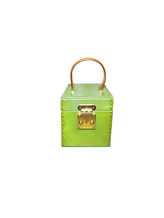 Louis Vuitton 2000s Green Vernis Square Case