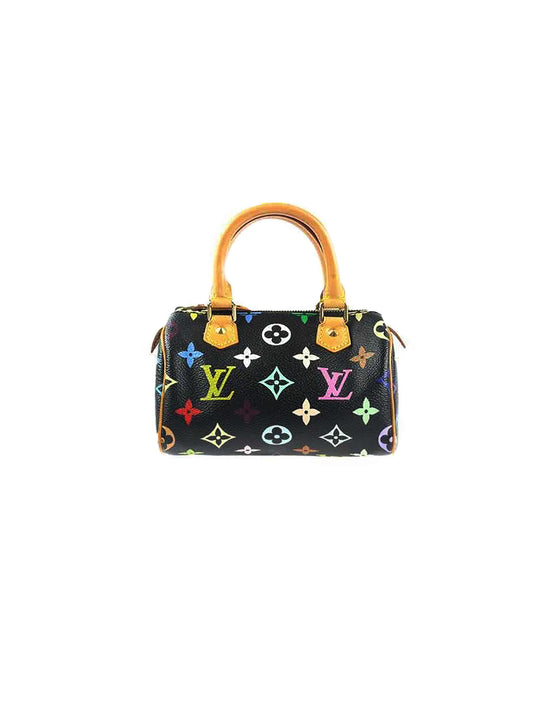 Louis Vuitton 2003 Black Multicolor Mini Speedy