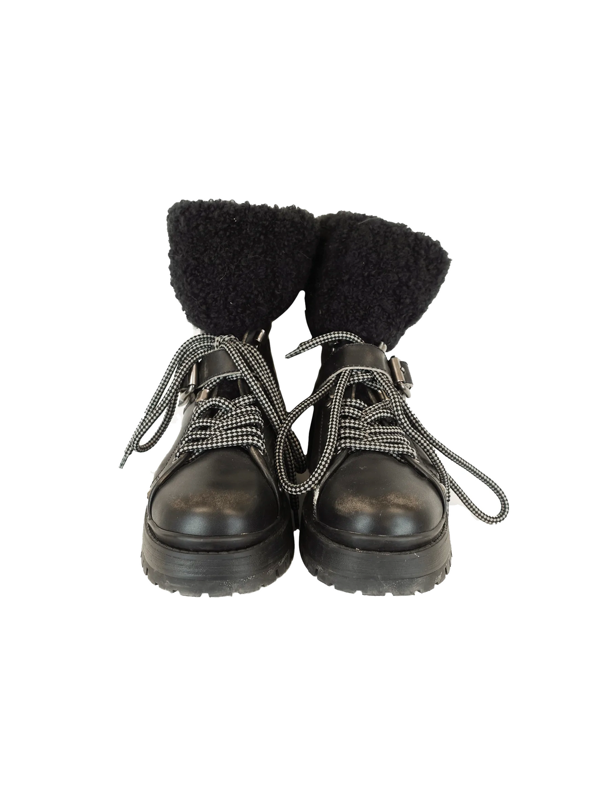 Miu Miu Black Wedge Boots
