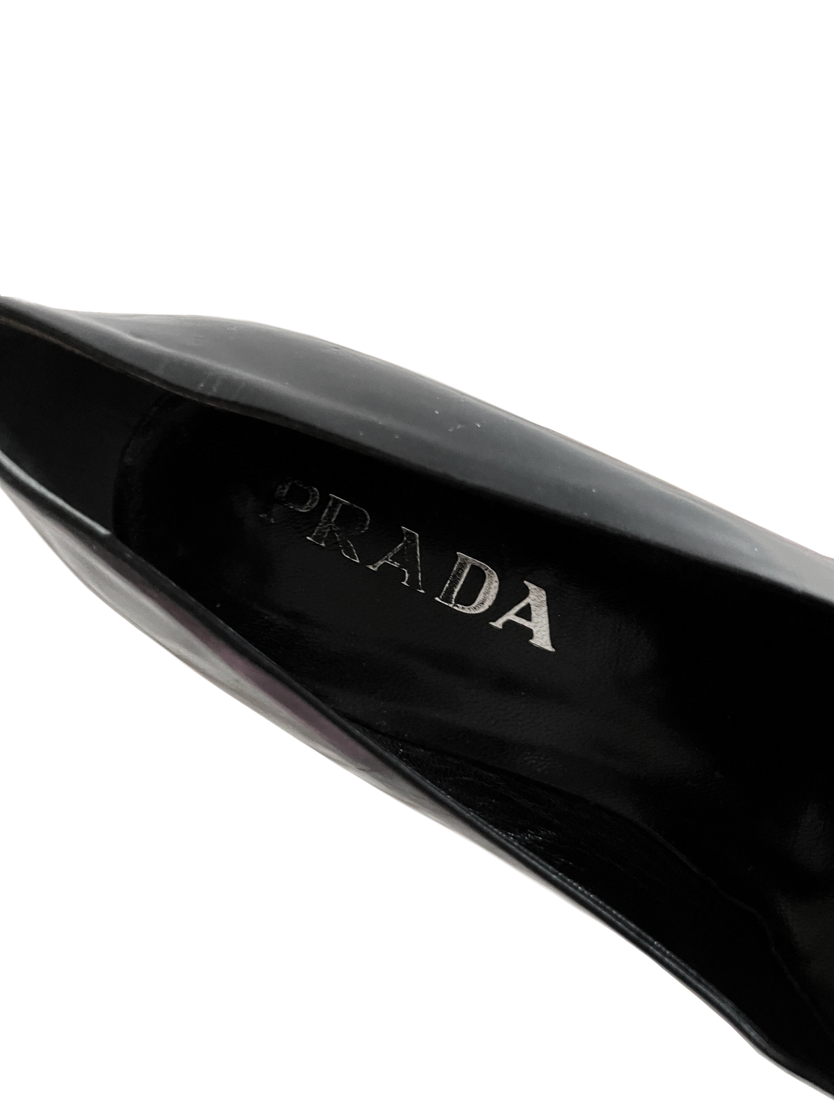 Prada 2000s Black Patent Leather Heels