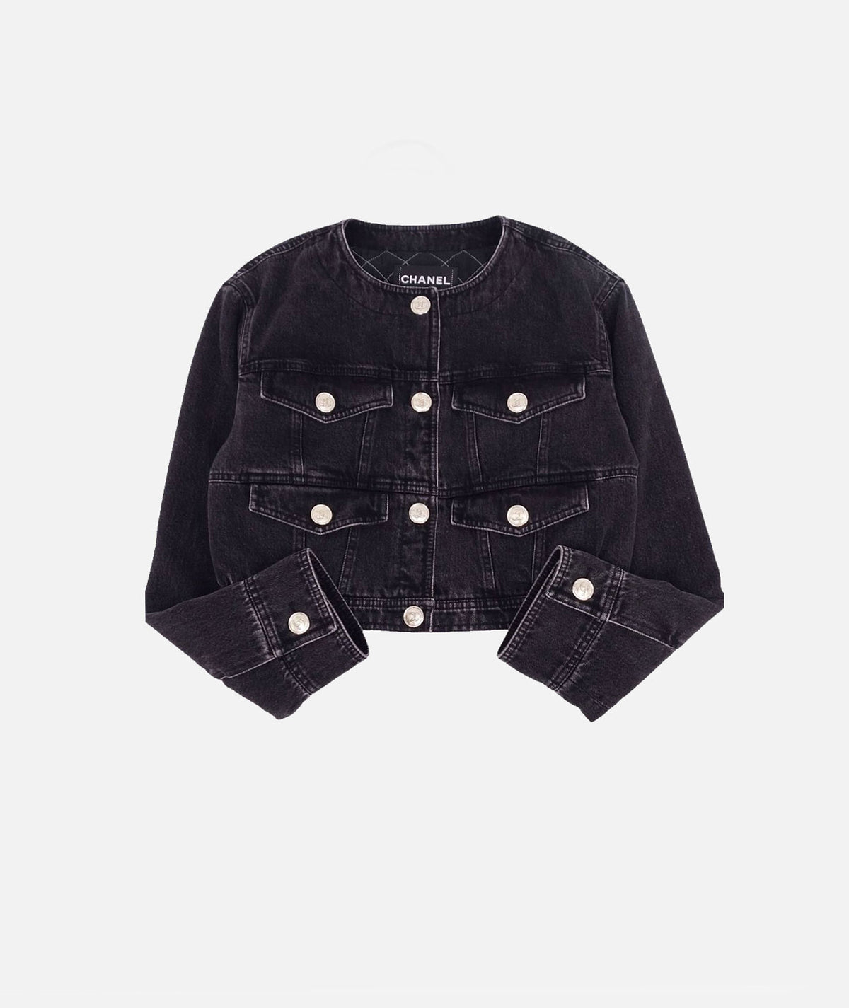 Chanel 2020 Black Denim Four Pocket Jacket
