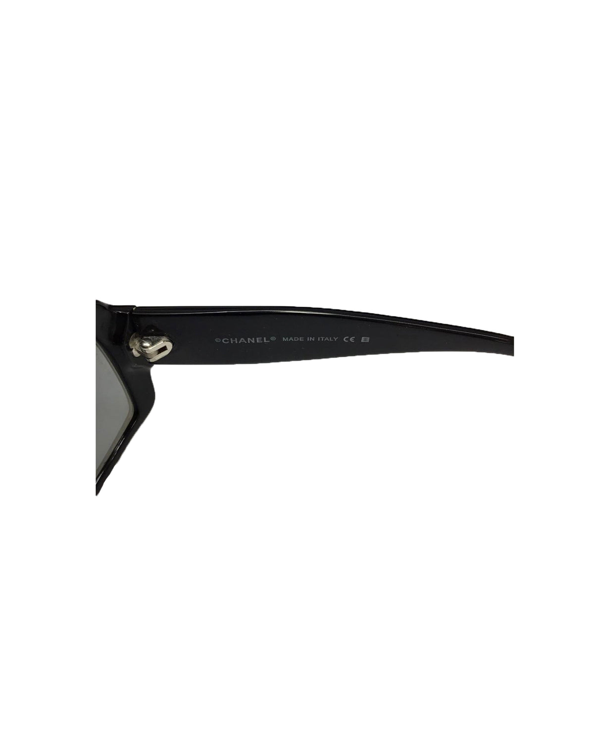 Chanel White and Black CC Sunglasses