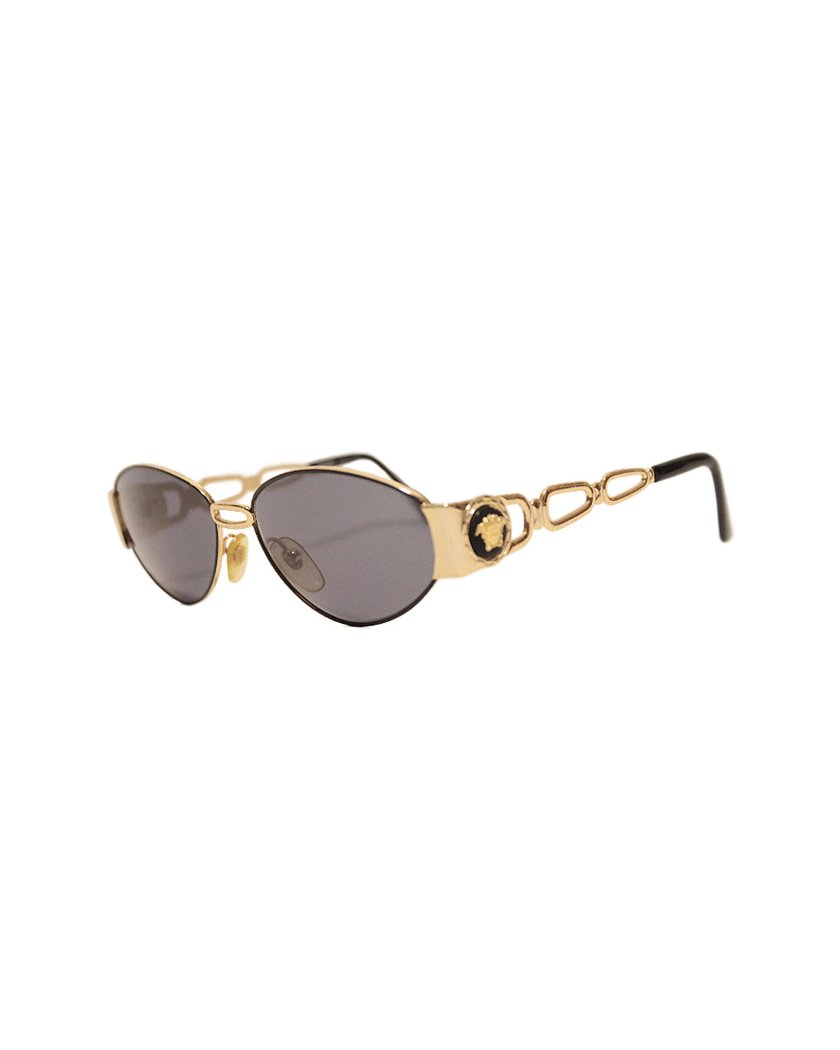Versace 2000s Rare Gold Coin Spiral Sunglasses