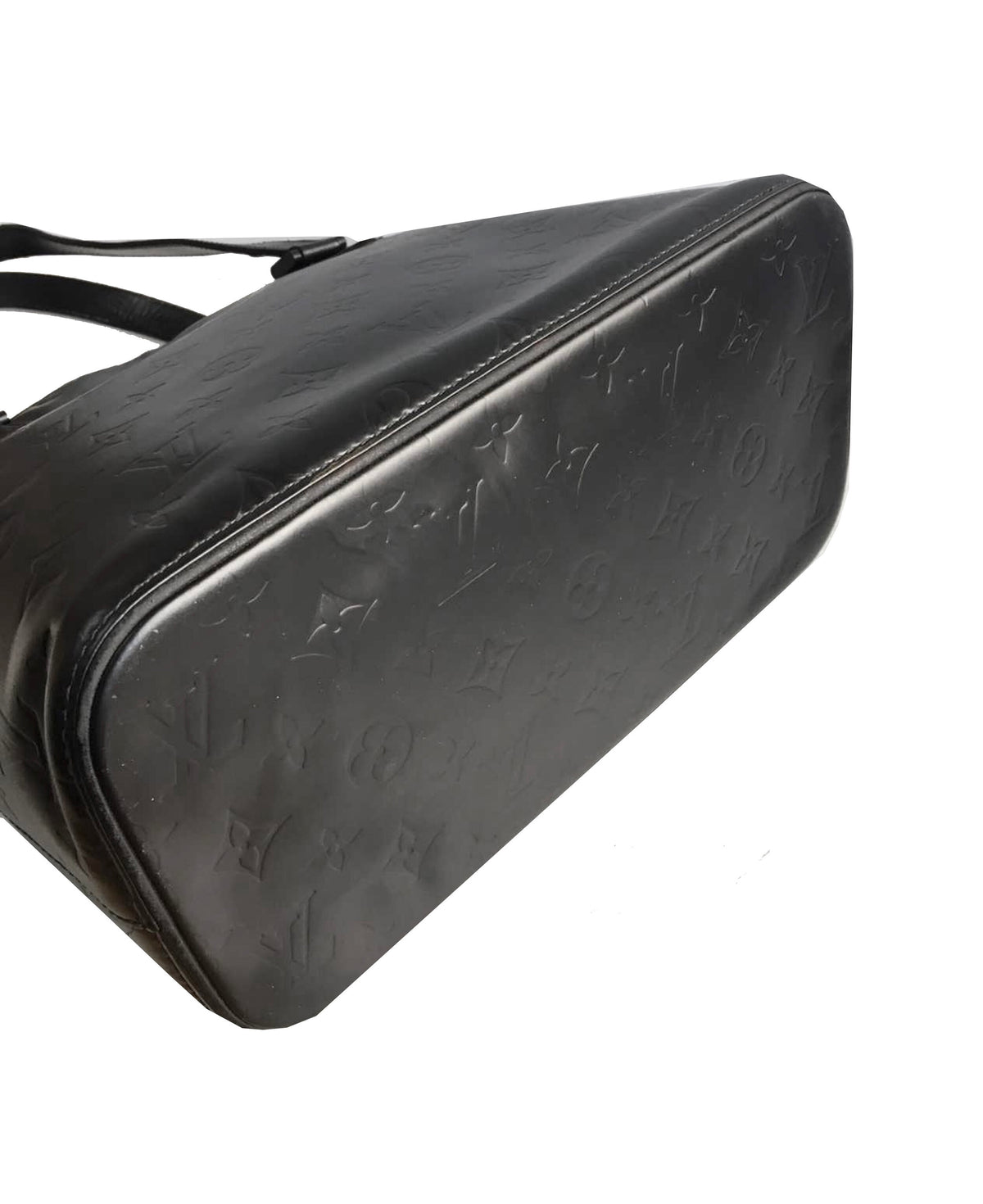 Louis Vuitton 2000s Vernis Matte Black Shoulder Bag