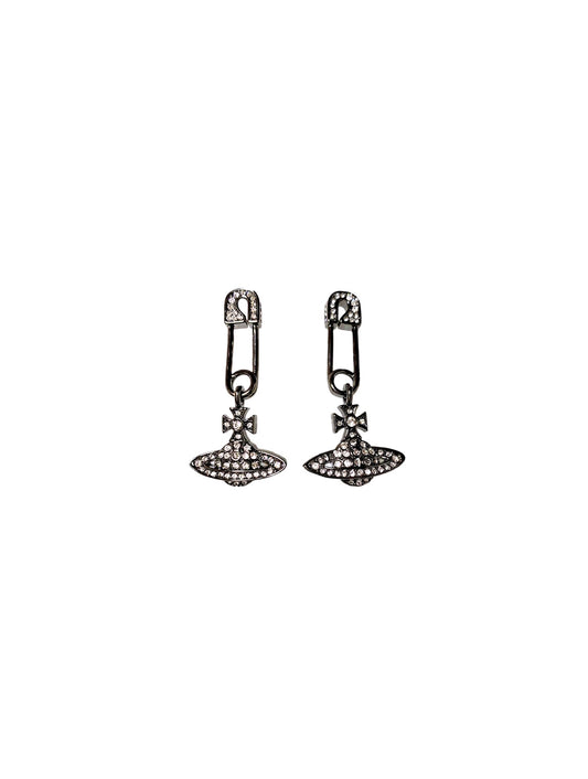 Vivienne Westwood 2000s Rare Safety Pin Drop Earrings