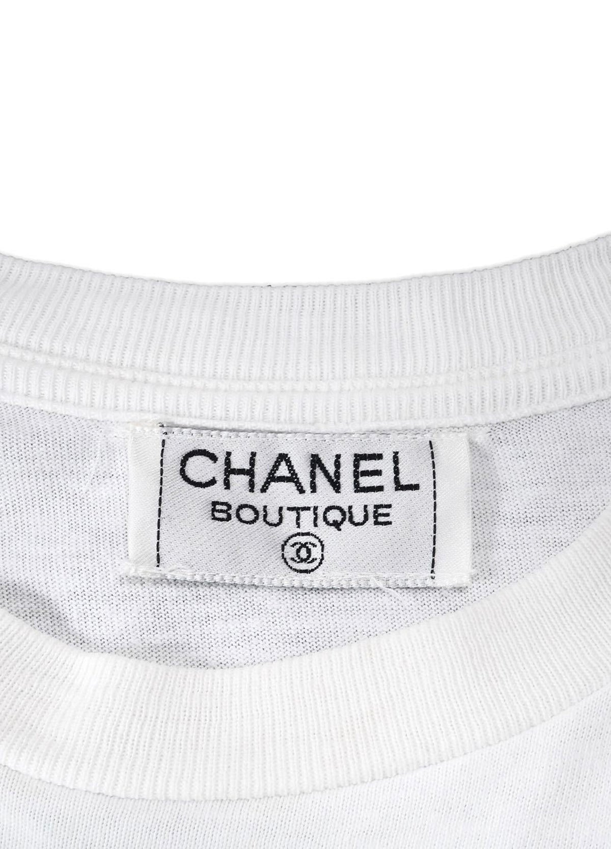 Chanel 1987 No. 5 Runway Rare White Tee